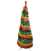 4' Pre-Lit Rainbow Tinsel Pop-Up Artificial Christmas Tree, Clear Lights 1 4' Pre-Lit Rainbow Tinsel Pop-Up Artificial Christmas Tree, Clear Lights -Optimal Christmas Shop northlight sm92175 1 22327.1667530309