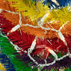 6' Pre-Lit Rainbow Tinsel Pop-Up Artificial Christmas Tree, Clear Lights 10 6' Pre-Lit Rainbow Tinsel Pop-Up Artificial Christmas Tree, Clear Lights -Optimal Christmas Shop northlight sm92175 2 97705.1667530311