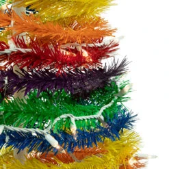 6' Pre-Lit Rainbow Tinsel Pop-Up Artificial Christmas Tree, Clear Lights 11 6' Pre-Lit Rainbow Tinsel Pop-Up Artificial Christmas Tree, Clear Lights -Optimal Christmas Shop northlight sm92175 3 60888.1667530312