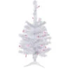 2' Pre-Lit Woodbury White Pine Slim Artificial Christmas Tree, Pink Lights -Optimal Christmas Shop northlight sm92887 1 21824.1669748167