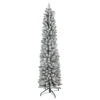 6' Flocked North River Pine Pencil Artificial Christmas Tree, Unlit -Optimal Christmas Shop northlight sm92893 1updated 86076.1669400659