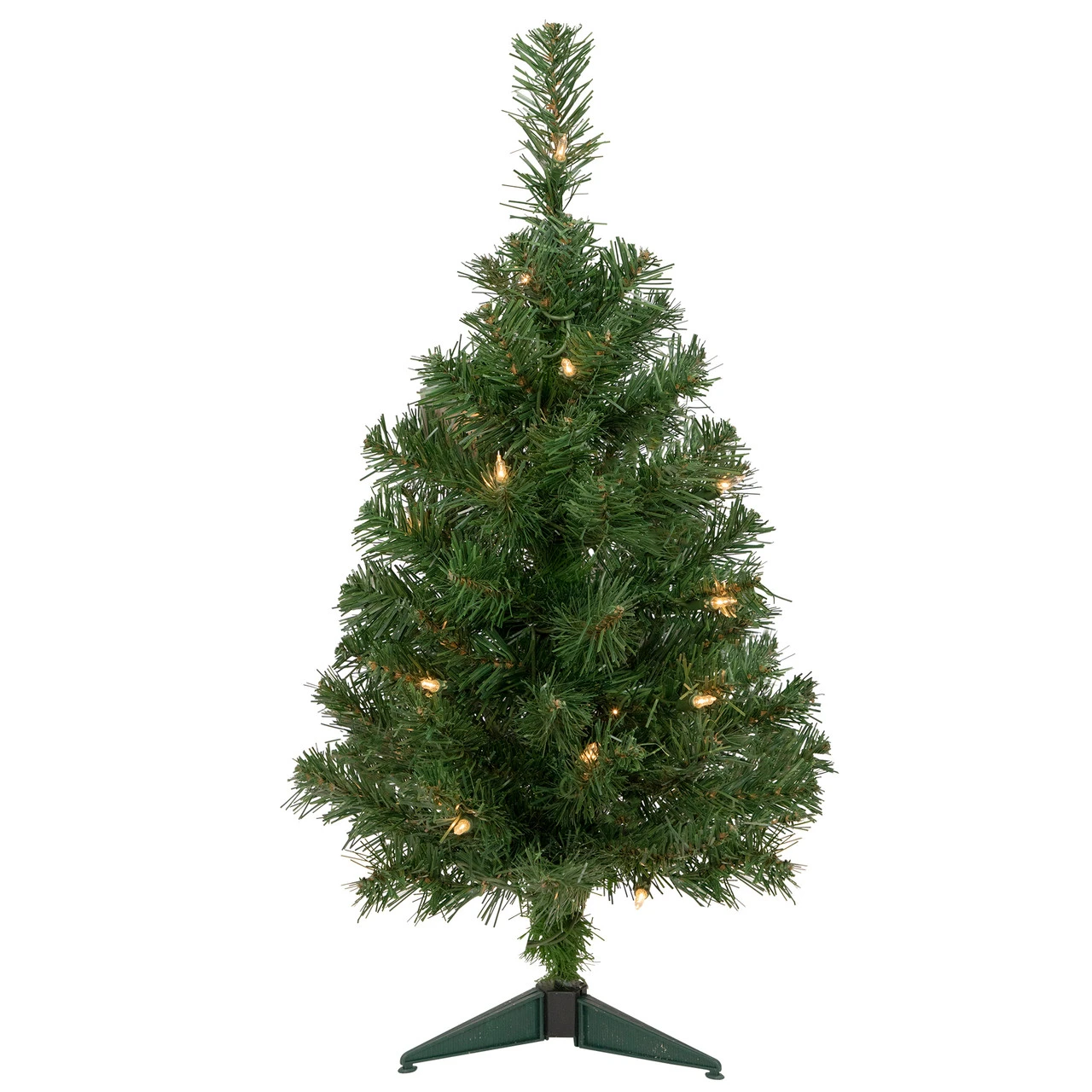2' Pre-Lit Oakridge Noble Fir Artificial Christmas Tree, Clear Lights 3 2' Pre-Lit Oakridge Noble Fir Artificial Christmas Tree, Clear Lights