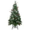 4' Pre-Lit Frosted Carolina Berry Spruce Artificial Christmas Tree, Clear Lights -Optimal Christmas Shop northlight sm92899 1 25797.1667530187