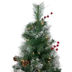 4' Pre-Lit Frosted Carolina Berry Spruce Artificial Christmas Tree, Clear Lights 13 4' Pre-Lit Frosted Carolina Berry Spruce Artificial Christmas Tree, Clear Lights -Optimal Christmas Shop northlight sm92899 3 09090.1667530188