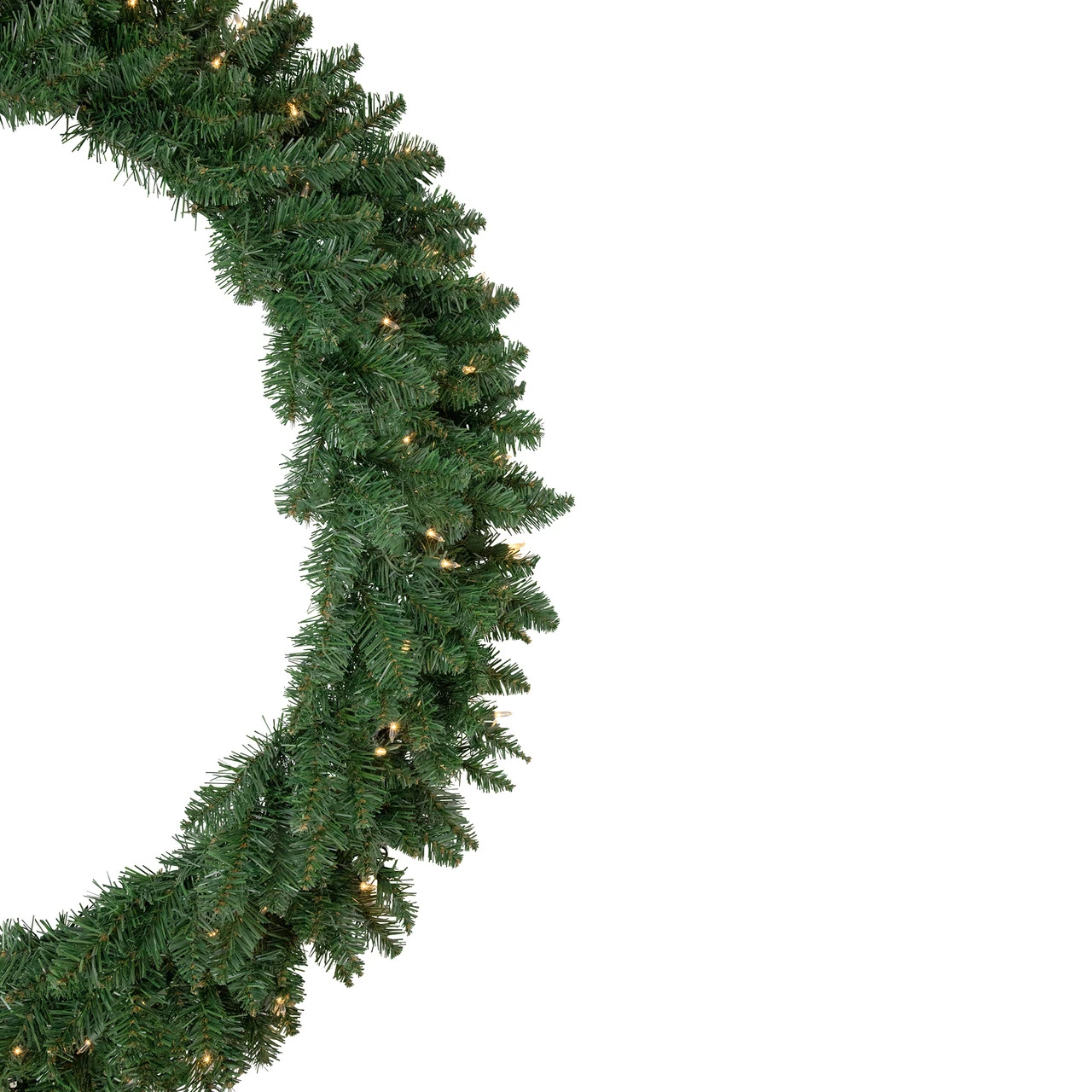 Pre-Lit Everett Pine Artificial Christmas Wreath, 48-Inch, Clear Lights 5 Pre-Lit Everett Pine Artificial Christmas Wreath, 48-Inch, Clear Lights - Image 3