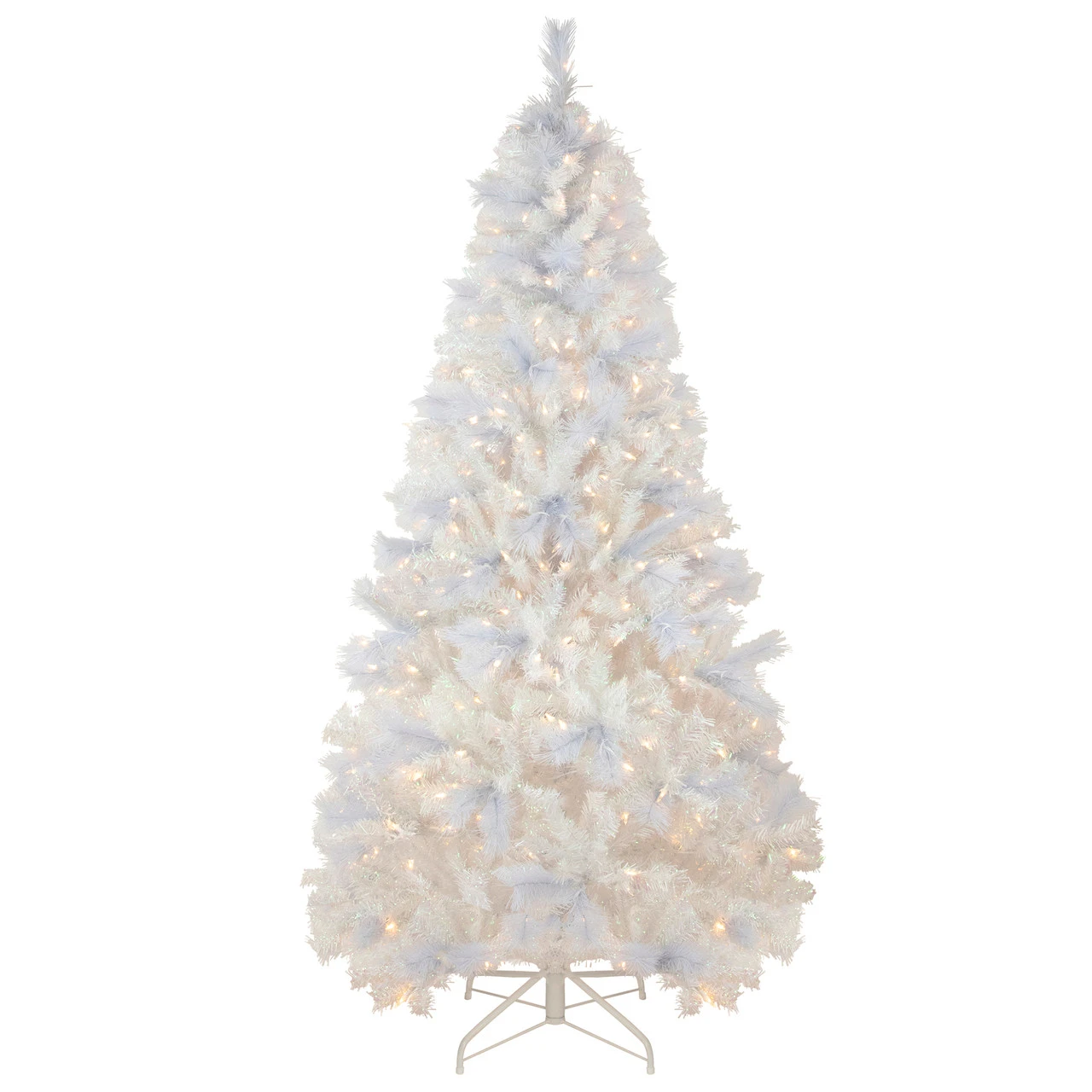 7.5' Pre-Lit Seneca White Spruce Artificial Christmas Tree, Dual Function LED Lights 3 7.5' Pre-Lit Seneca White Spruce Artificial Christmas Tree, Dual Function LED Lights