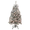 4.5' Pre-Lit Flocked Madison Pine Artificial Christmas Tree, Clear Lights -Optimal Christmas Shop northlight sm92917 1 71029.1667535809
