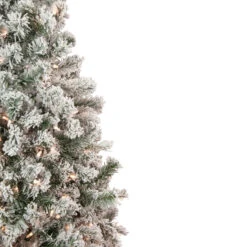 4.5' Pre-Lit Flocked Madison Pine Artificial Christmas Tree, Clear Lights 11 4.5' Pre-Lit Flocked Madison Pine Artificial Christmas Tree, Clear Lights -Optimal Christmas Shop northlight sm92917 2 17189.1667535809