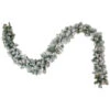 9' X 10" Pre-lit Flocked Madison Pine Artificial Christmas Garland, Clear Lights -Optimal Christmas Shop northlight sm92921 1 40610.1667534824