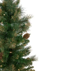 4.5' Pre-Lit Yorkshire Pine Pencil Artificial Christmas Tree, Clear Lights 12 4.5' Pre-Lit Yorkshire Pine Pencil Artificial Christmas Tree, Clear Lights -Optimal Christmas Shop northlight sm92926 2 92815.1667487928