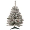 3' Pre-Lit Medium Heavily Flocked Madison Pine Artificial Christmas Tree, Multi Lights -Optimal Christmas Shop northlight sm92928 1 49257.1667536687
