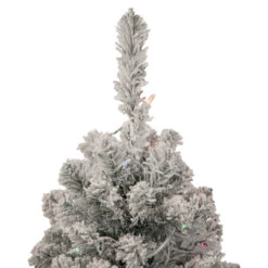 3' Pre-Lit Medium Heavily Flocked Madison Pine Artificial Christmas Tree, Multi Lights -Optimal Christmas Shop northlight sm92928 2 58390.1667536687