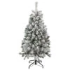 4.5' Flocked Madison Pine Artificial Christmas Tree, Unlit -Optimal Christmas Shop northlight sm92929 1 44003.1667490909