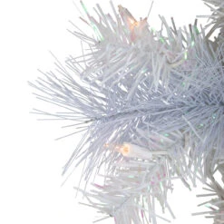 Pre-Lit Vermont White Pine Artificial Christmas Wreath, 24-Inch, Clear Lights -Optimal Christmas Shop northlight sm92935 3 71054.1671629820