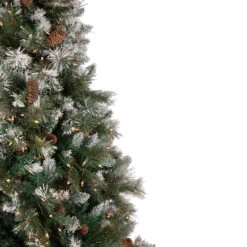 6.5' Pre-lit Snow Valley Pine Artificial Christmas Tree, Clear Lights 12 6.5' Pre-lit Snow Valley Pine Artificial Christmas Tree, Clear Lights -Optimal Christmas Shop northlight sm92938 2 62272.1667530154