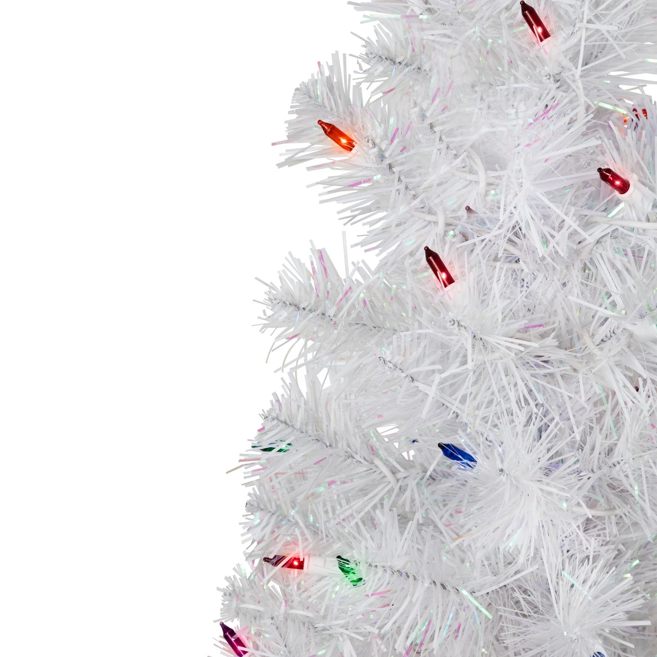 2' Pre-lit Rockport White Pine Artificial Christmas Tree, Multi Lights 5 2' Pre-lit Rockport White Pine Artificial Christmas Tree, Multi Lights - Image 3
