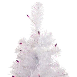2' Pre-lit Rockport White Pine Artificial Christmas Tree, Purple Lights -Optimal Christmas Shop northlight sm92947 3 updated 77750.1667528714