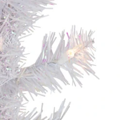 4' Pre-lit Rockport White Pine Artificial Christmas Tree, Clear Lights -Optimal Christmas Shop northlight sm92954 4 updated 29098.1667535819