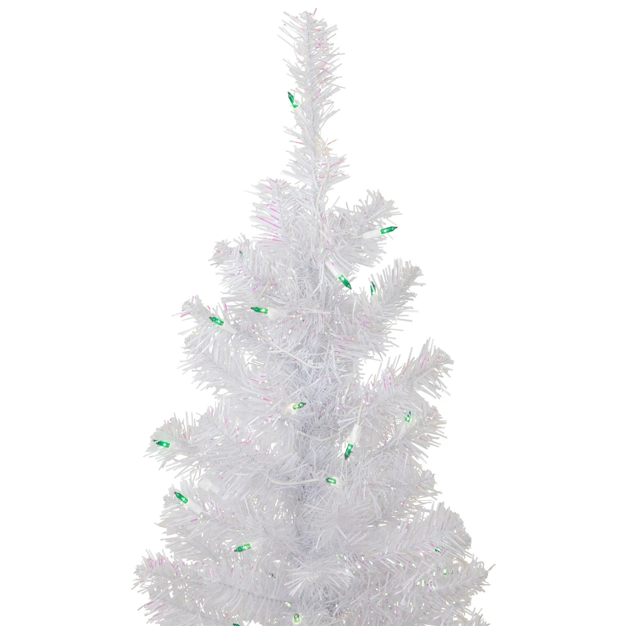 4' Pre-lit Rockport White Pine Artificial Christmas Tree, Green Lights 7 4' Pre-lit Rockport White Pine Artificial Christmas Tree, Green Lights - Image 5