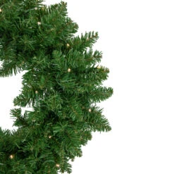 Pre-Lit Vernon Pine Artificial Christmas Wreath, 24-Inch, Warm White LED Lights -Optimal Christmas Shop northlight sm92966 2 86137.1669212499