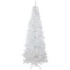 6.5' Pre-Lit Pencil White Georgian Pine Artificial Christmas Tree, Warm White LED Lights -Optimal Christmas Shop northlight sm92973 65081.1667530162
