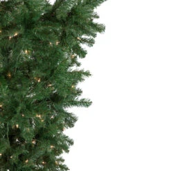 7.5' Pre-Lit Green Upside Down Spruce Artificial Christmas Tree, Clear Lights 12 7.5' Pre-Lit Green Upside Down Spruce Artificial Christmas Tree, Clear Lights -Optimal Christmas Shop northlight sm92974 2 44576.1667530212
