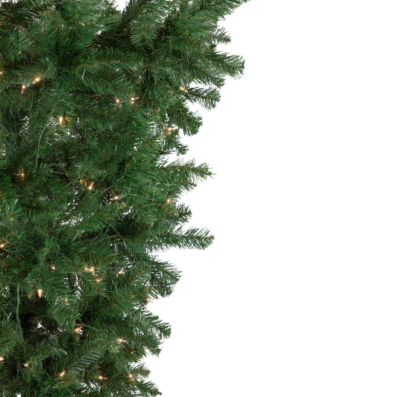 7.5' Pre-Lit Green Upside Down Spruce Artificial Christmas Tree, Clear Lights 6 7.5' Pre-Lit Green Upside Down Spruce Artificial Christmas Tree, Clear Lights - Image 4