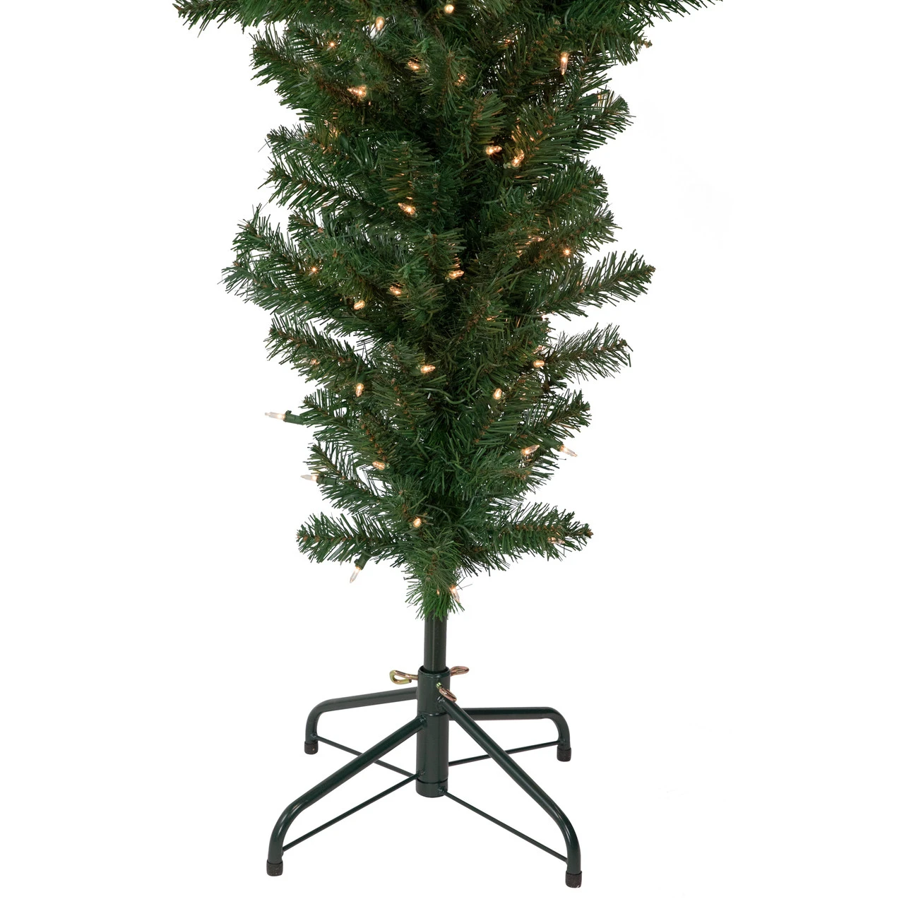 7.5' Pre-Lit Green Upside Down Spruce Artificial Christmas Tree, Clear Lights 7 7.5' Pre-Lit Green Upside Down Spruce Artificial Christmas Tree, Clear Lights - Image 5