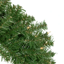 4-Piece Artificial Wolcott Spruce Christmas Tree, Wreath And Garland Set, Clear Lights -Optimal Christmas Shop northlight sm92986 87 wreath 3 57757.1667530217