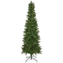 7.5' Pre-Lit Wicklow Noble Fir Artificial Christmas Tree, Clear Lights