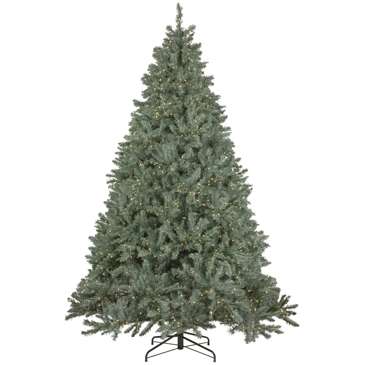 7.5' Pre-Lit Full Newport Spruce Artificial Christmas Tree, LED Lights 3 7.5' Pre-Lit Full Newport Spruce Artificial Christmas Tree, LED Lights