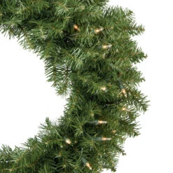 Pre-Lit Rockwood Pine Artificial Christmas Wreath - 24-Inch, Clear Lights -Optimal Christmas Shop northlight sm93007 2update 48332.1667530191