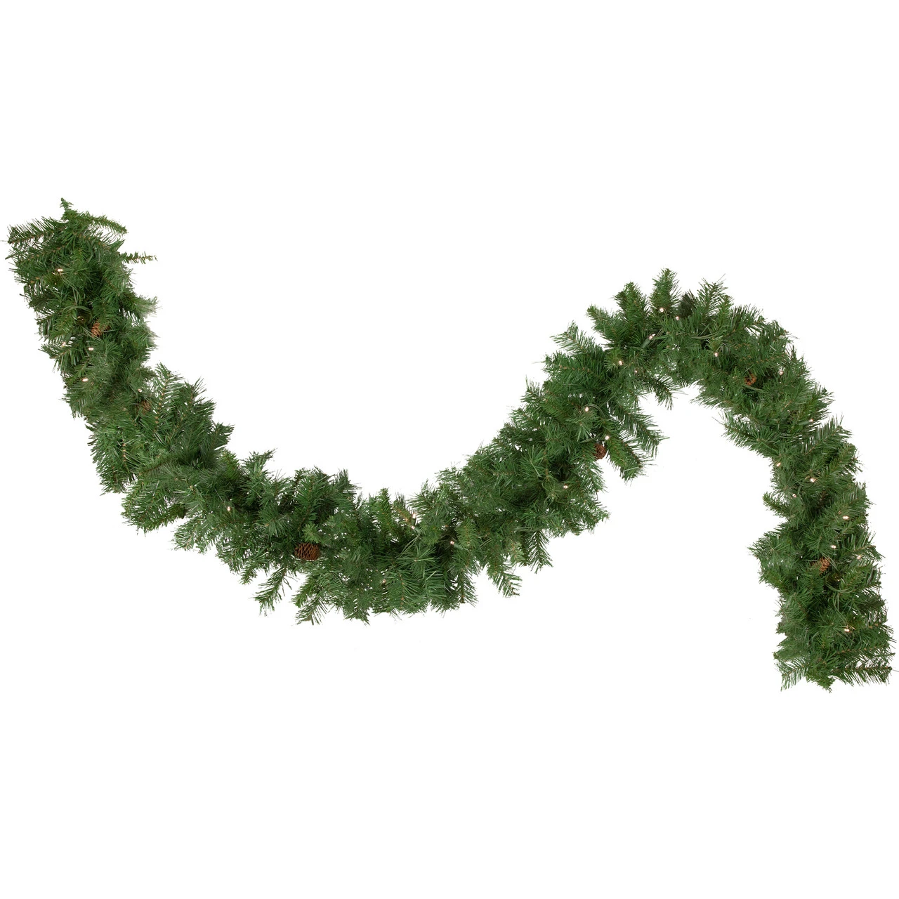 50' X 12" Pre-Lit Black River Pine Artificial Christmas Garland, Warm White LED Lights 3 50' X 12" Pre-Lit Black River Pine Artificial Christmas Garland, Warm White LED Lights