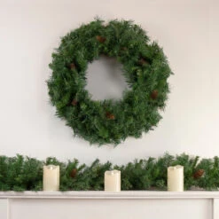 Black River Pine Artificial Christmas Wreath, 24-Inch, Unlit 7 Black River Pine Artificial Christmas Wreath, 24-Inch, Unlit -Optimal Christmas Shop northlight sm93062 sm93057 style 56693.1667553529