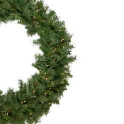 Pre-Lit Black River Pine Artificial Christmas Wreath, 48-Inch, Clear Lights -Optimal Christmas Shop northlight sm93063 2 61411.1667553532