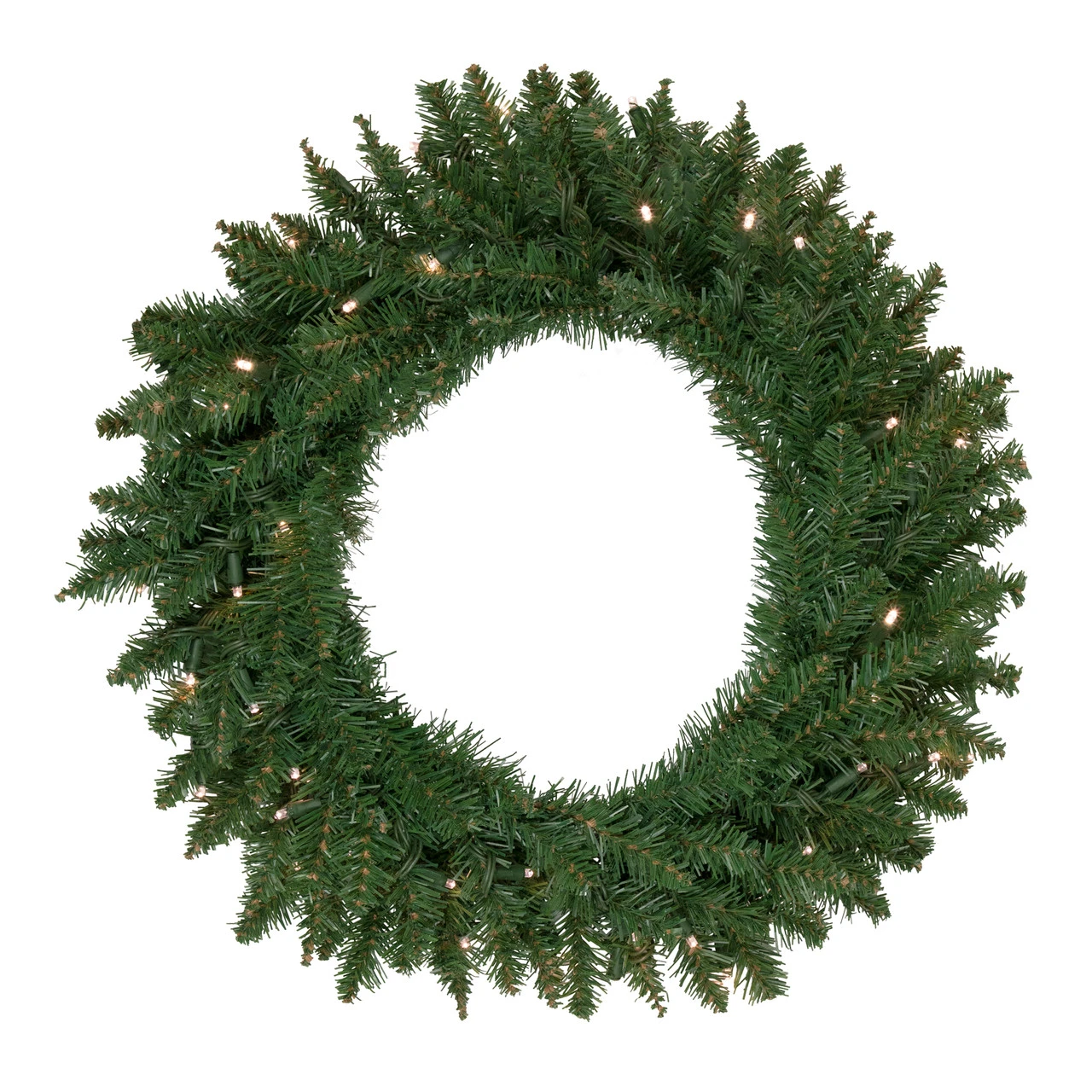 Pre-Lit Winona Fir Artificial Christmas Wreath, 30-Inch, Warm White LED Lights 3 Pre-Lit Winona Fir Artificial Christmas Wreath, 30-Inch, Warm White LED Lights
