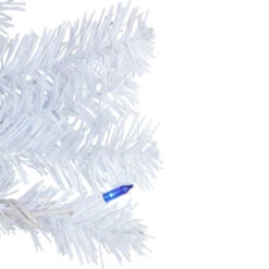 Pre-Lit Woodbury White Pine Artificial Christmas Wreath, 24-Inch, Blue Lights -Optimal Christmas Shop northlight sm93089 3 83691.1671629476