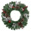 24" Pre-Lit Decorated Frosted Pine Cone And Berries Artificial Christmas Wreath 2 24" Pre-Lit Decorated Frosted Pine Cone And Berries Artificial Christmas Wreath -Optimal Christmas Shop northlight sm93363 1 30737.1667530180