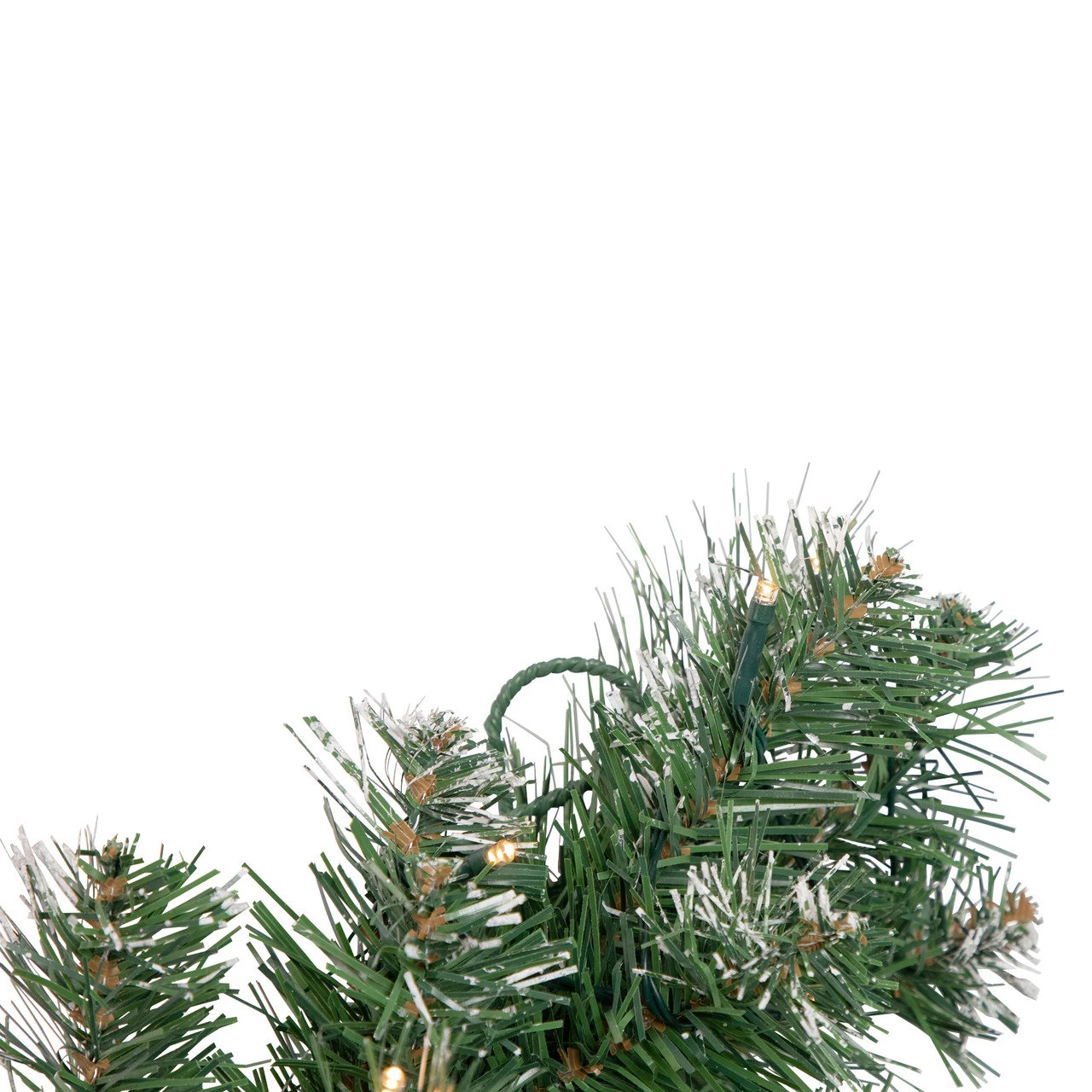 6' X 9" Pre-Lit Decorated Frosted Pine And Pine Cone Artificial Christmas Garland 5 6' X 9" Pre-Lit Decorated Frosted Pine And Pine Cone Artificial Christmas Garland - Image 3