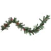 6' X 9" Pre-Lit Decorated Pine Cone And Berries Artificial Christmas Garland