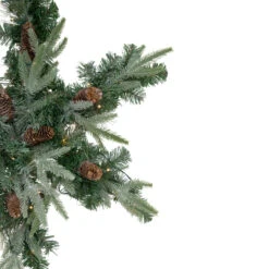 32" Pre-Lit Artificial Mixed Pine And Pine Cone Christmas Snowflake Wreath -Optimal Christmas Shop northlight sm93377 2 29751.1667530105