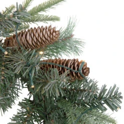 6' X 9" Pre-Lit Decorated Mixed Pine And Pine Cone Artificial Christmas Garland -Optimal Christmas Shop northlight sm93379 2 25461.1667531222