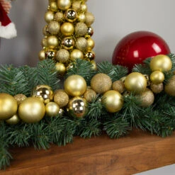 6' Shatterproof Ball Vegas Gold 3-Finish Christmas Garland -Optimal Christmas Shop northlight sm93786 styled 19717.1687801156