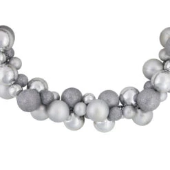6' Silver Shatterproof Ball 3-Finish Christmas Garland -Optimal Christmas Shop northlight sm93788 03 28703.1687801155