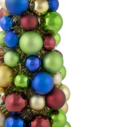 15.75" Multi-Color 3-Finish Shatterproof Ball Christmas Tree With Tinsel -Optimal Christmas Shop northlight sm93800 2 86477.1687965334