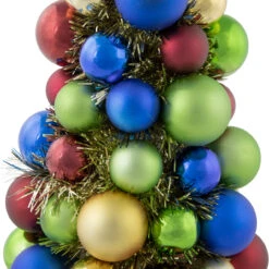 15.75" Multi-Color 3-Finish Shatterproof Ball Christmas Tree With Tinsel -Optimal Christmas Shop northlight sm93800 4 45512.1687965334