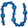6' Blue Shatterproof Ball 3-Finish Christmas Garland -Optimal Christmas Shop northlight sm93812 1 06278.1687801150