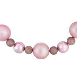 6' Pink Shatterproof Ball 3-Finish Christmas Garland -Optimal Christmas Shop northlight sm93813 03 09508.1687801153