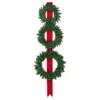 Set Of 3 Pre-Lit Battery Operated Wreaths On Red Ribbon Christmas Decoration, 6.5' -Optimal Christmas Shop northlight sm94118 1new 21174.1668103770