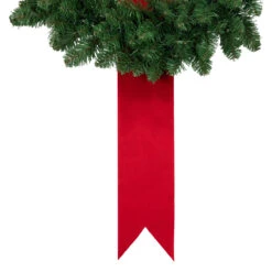 Set Of 3 Pre-Lit Battery Operated Wreaths On Red Ribbon Christmas Decoration, 6.5' -Optimal Christmas Shop northlight sm94118 3new 78241.1668103771